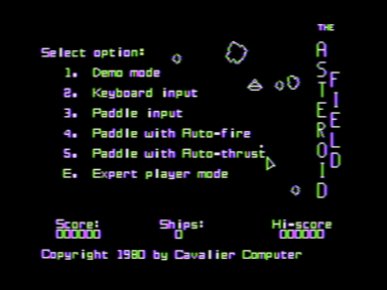 The Asteroid Field screenshot 1 of 3
