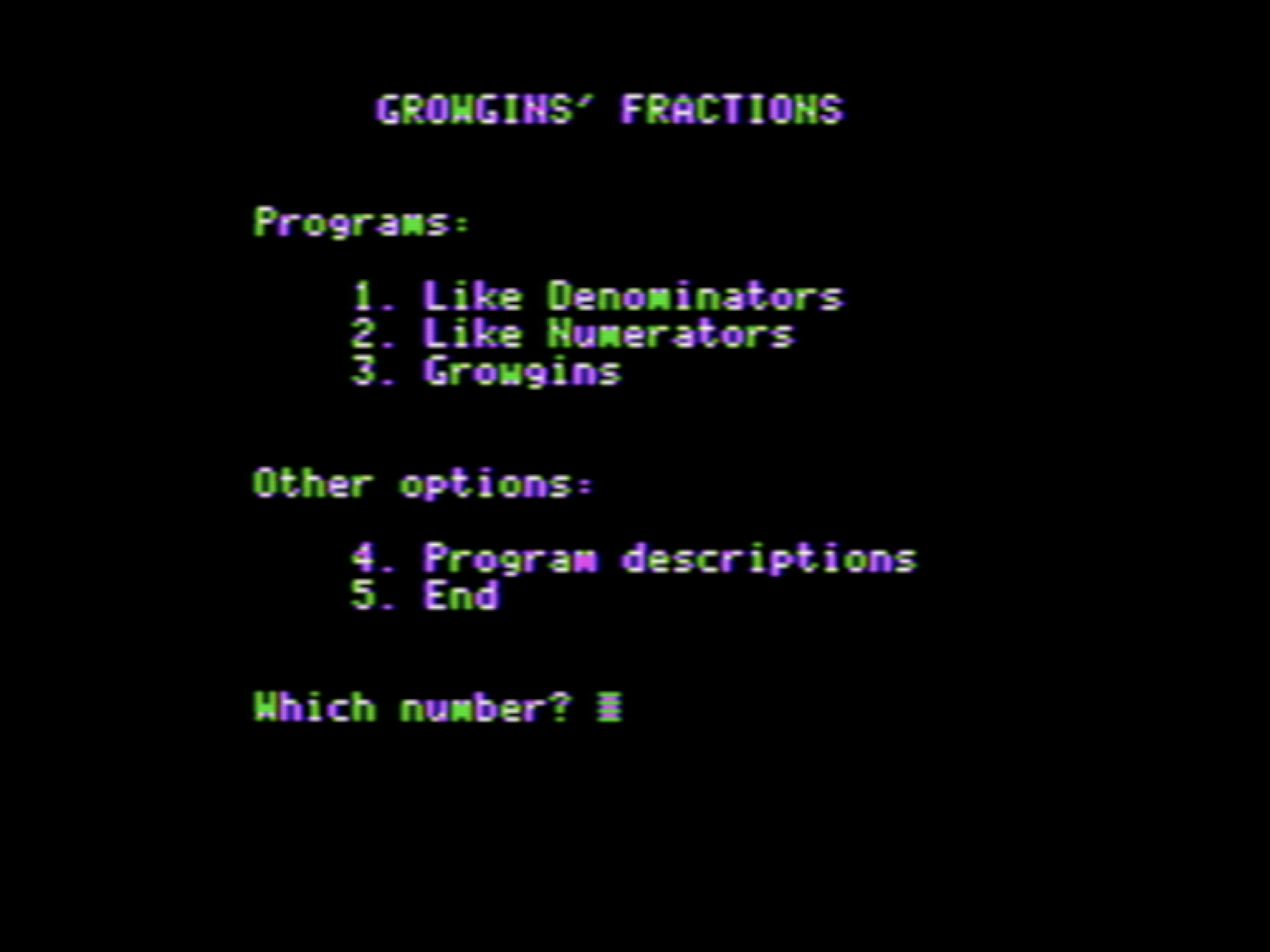 Growgins' Fractions screenshot 2 of 3