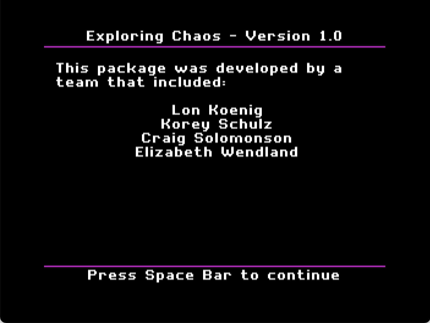 Exploring Chaos screenshot 3 of 4