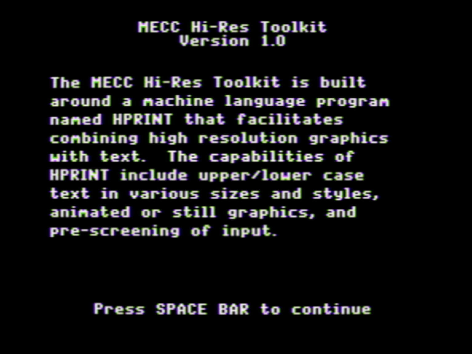 MECC Hi-Res Toolkit screenshot 3 of 7