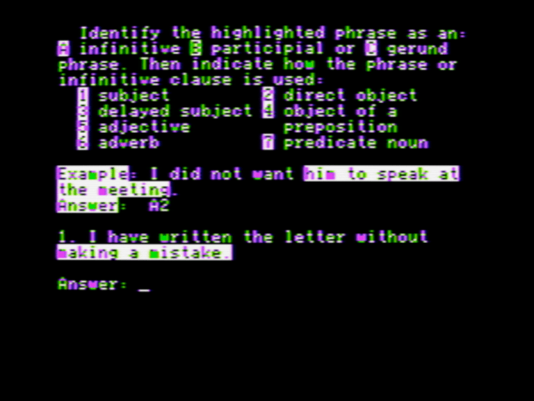 Problems in the Use of Infinitives screenshot 3 of 3