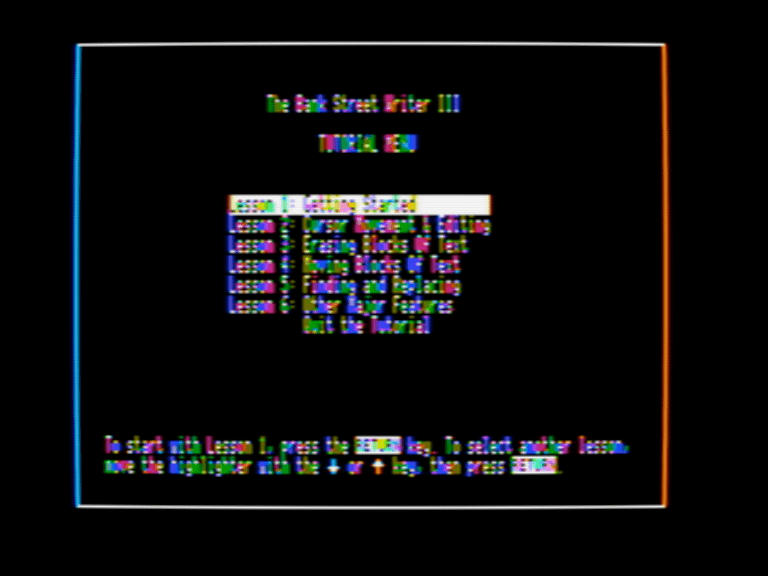 The Bank Street Writer III Tutorial screenshot 3 of 3