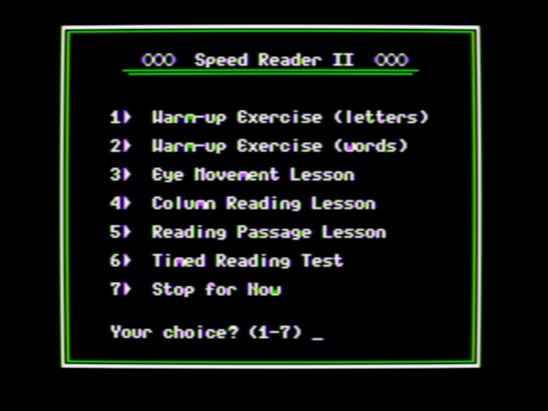 Speed Reader II screenshot 2 of 4