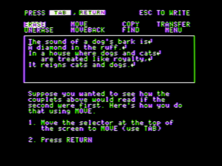 The Bank Street Writer Enhanced Tutorial for IIe screenshot 3 of 3
