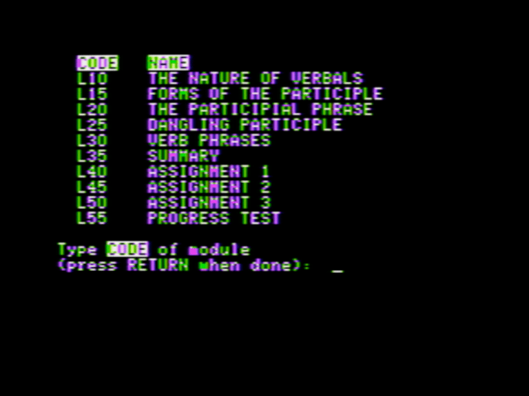 Participles screenshot 2 of 3