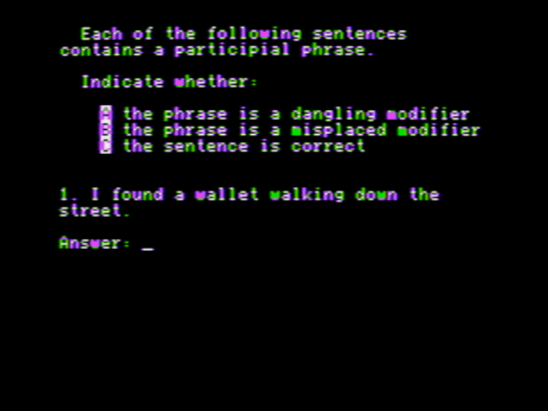 Participles screenshot 3 of 3