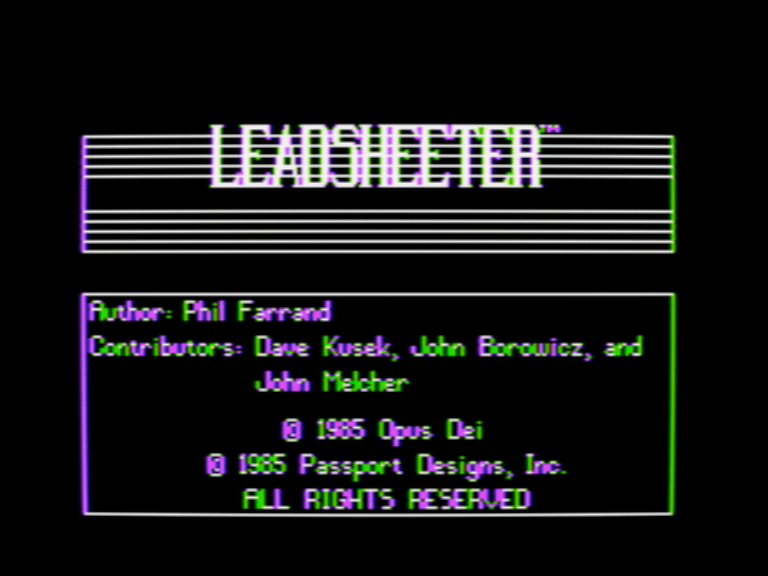 Leadsheeter screenshot 1 of 2