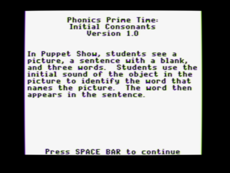 Phonics Prime Time: Initial Consonants screenshot 3 of 4