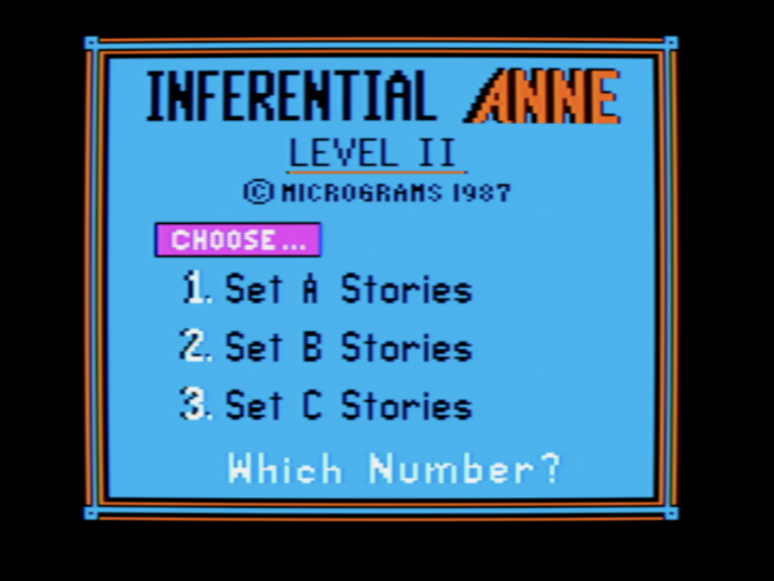 Inferential Anne: Level II screenshot 1 of 3