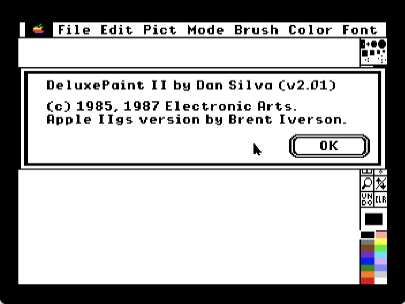 DeluxePaint II screenshot 2 of 4