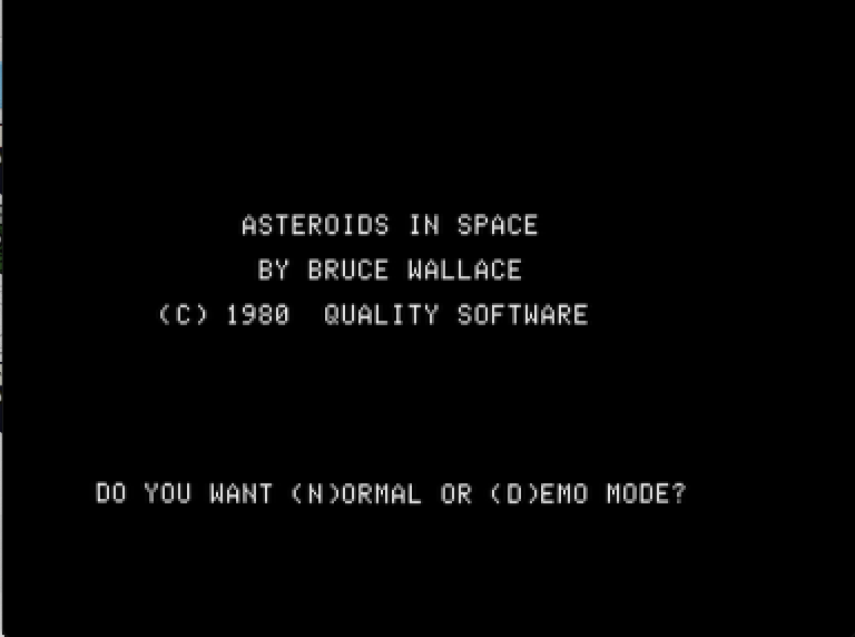 Asteroids in Space screenshot 1 of 2