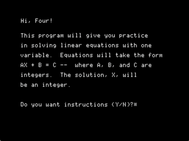 First Degree Linear Equations screenshot 3 of 5