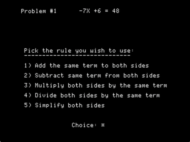First Degree Linear Equations screenshot 5 of 5
