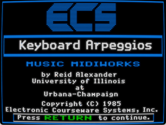 Keyboard Arpeggios screenshot 1 of 3