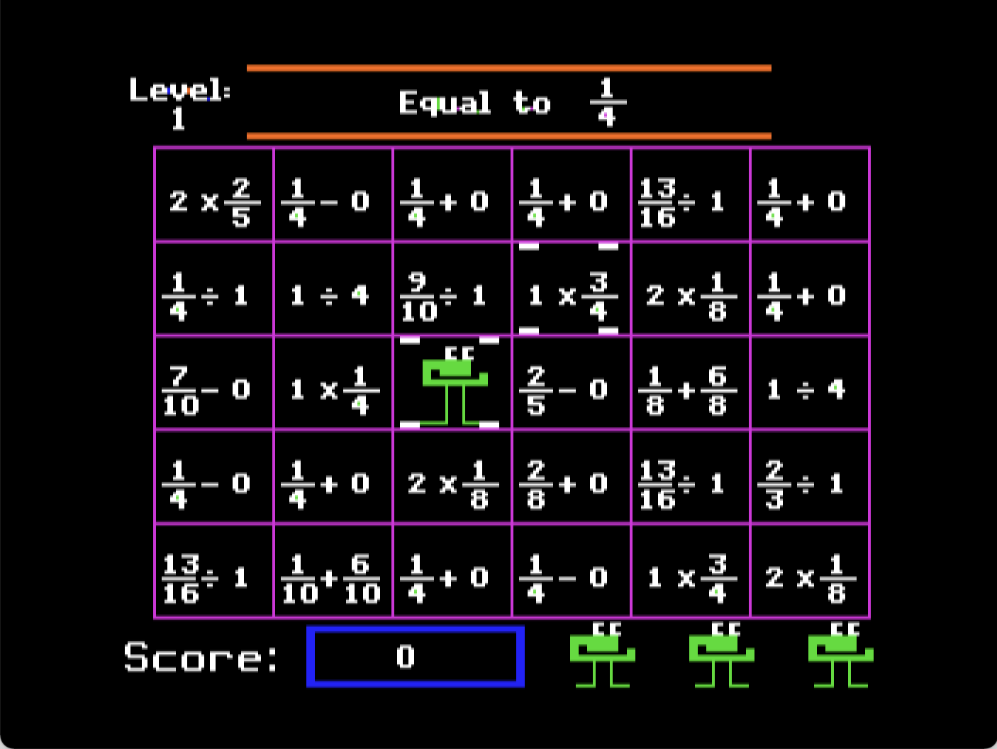 Fraction Munchers screenshot 3 of 3