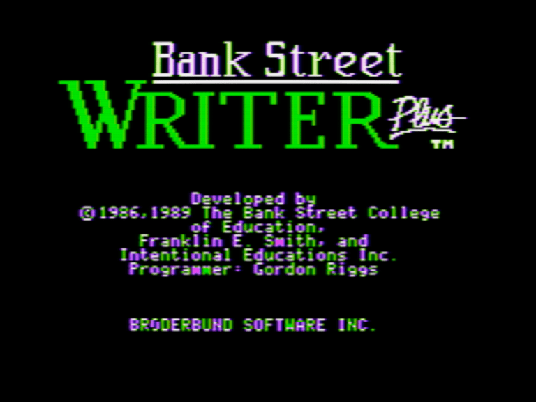 The Bank Street Writer Plus screenshot 1 of 3