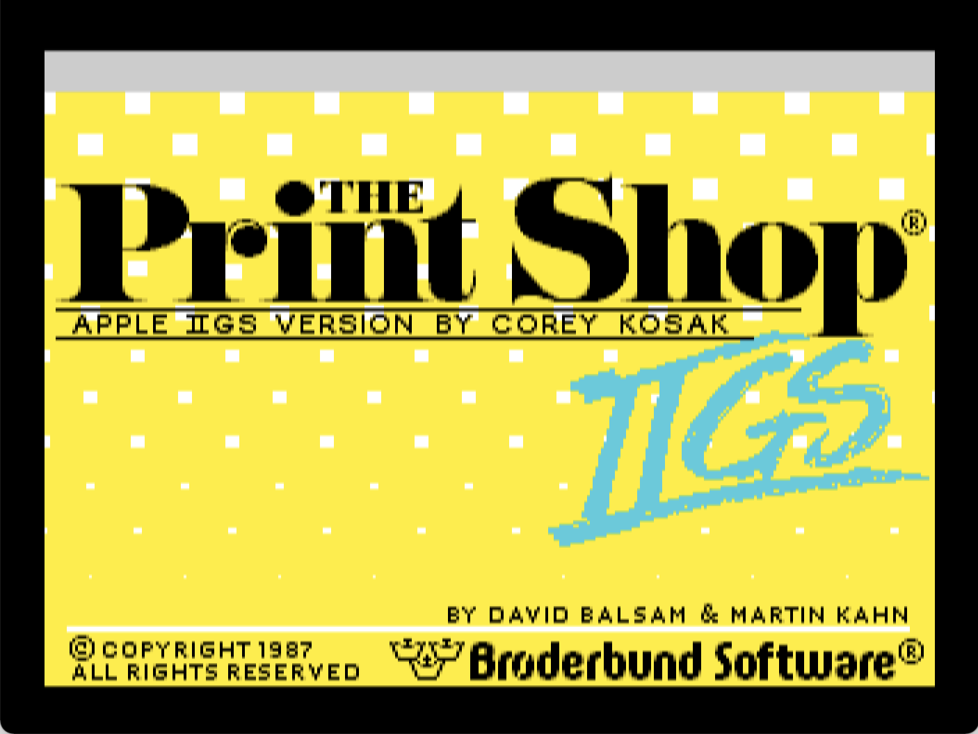 The Print Shop IIgs screenshot 1 of 4