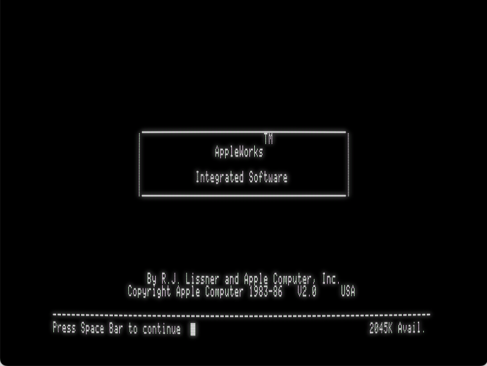 AppleWorks screenshot 1 of 4
