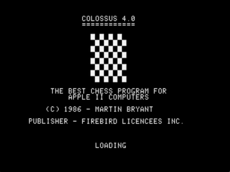 Colossus Chess IV screenshot 1 of 3