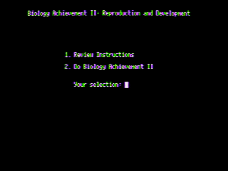 Biology Achievement II: Reproduction and Development screenshot 3 of 5
