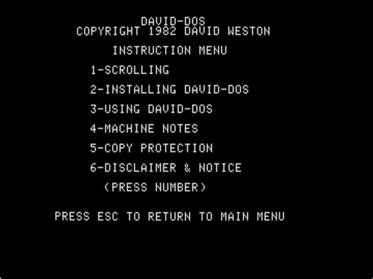 David-DOS screenshot 2 of 3