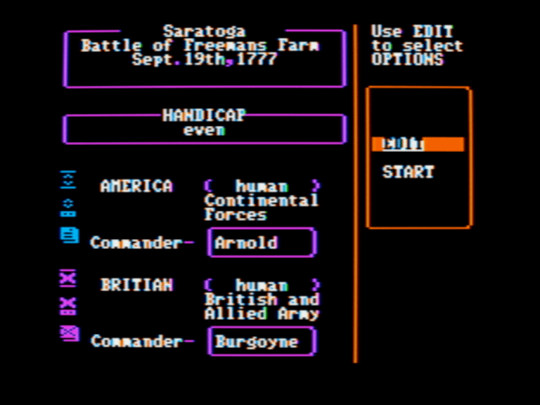 Decisive Battles Scenario Disk: Saratoga screenshot 2 of 3