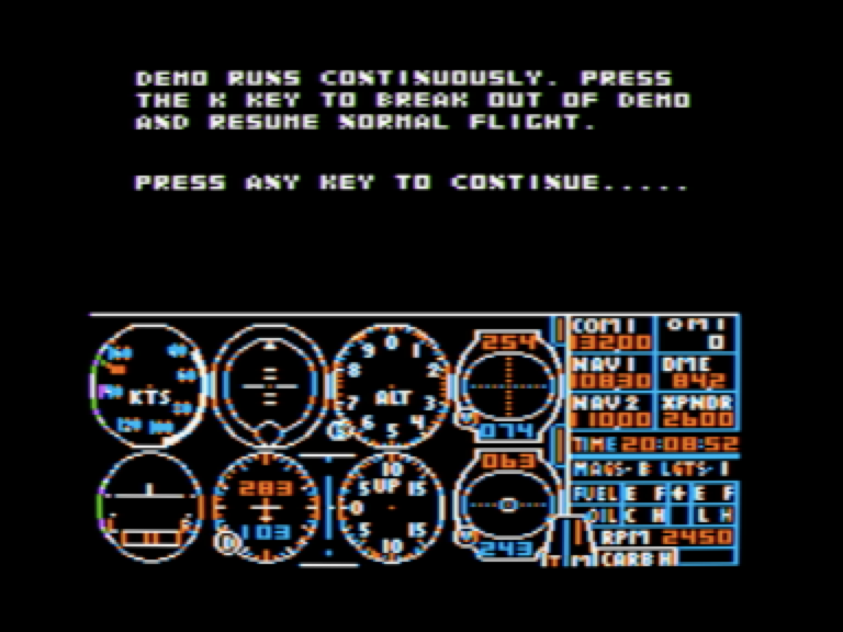 Flight Simulator II screenshot 3 of 5