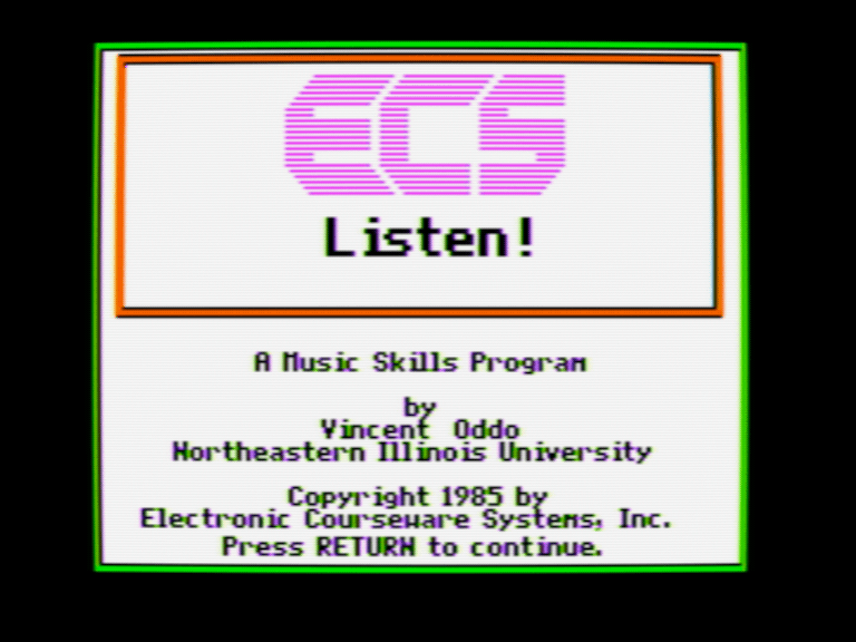Listen! A Music Skills Program screenshot 1 of 4