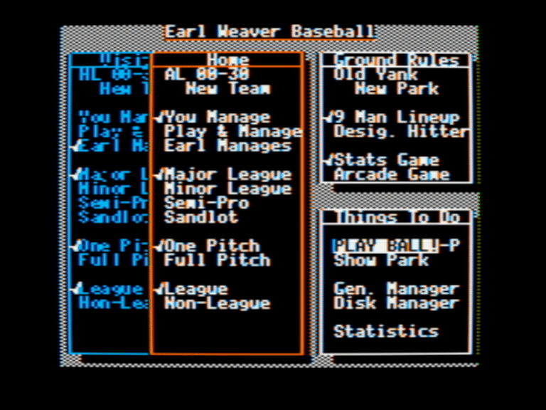 Earl Weaver Baseball screenshot 2 of 4