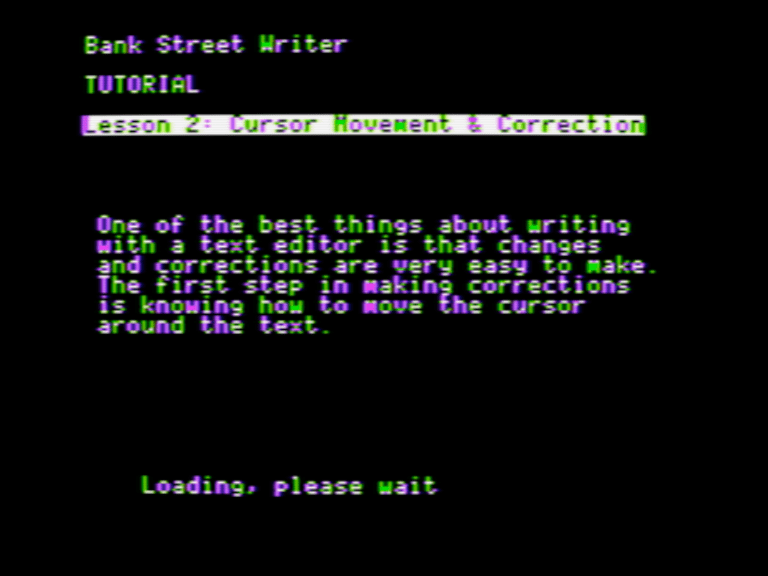 The Bank Street Writer IIc Tutorial screenshot 3 of 3