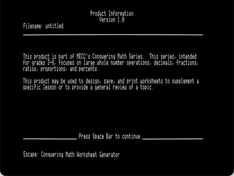 Conquering Math Worksheet Generator screenshot 3 of 4