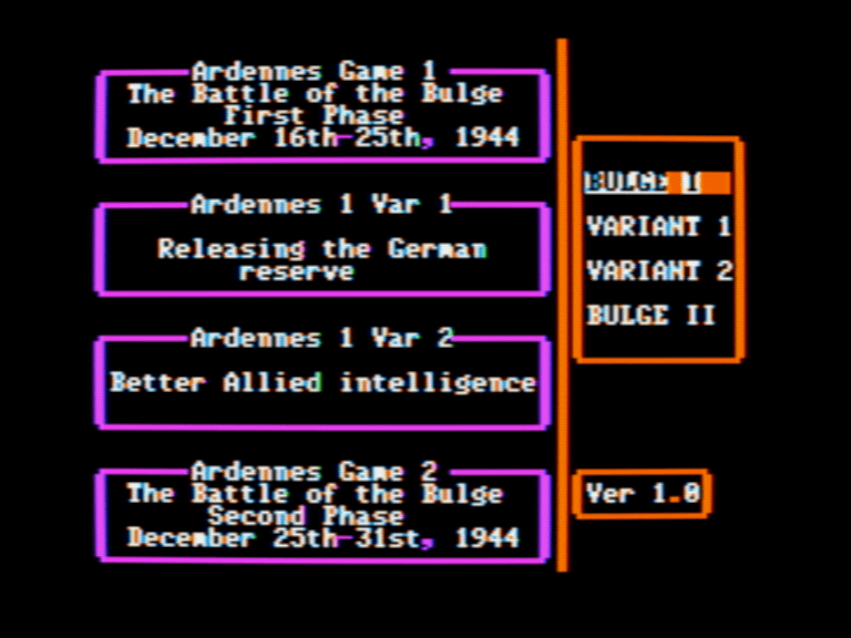 Rommel Scenario Disk: Ardennes screenshot 1 of 3