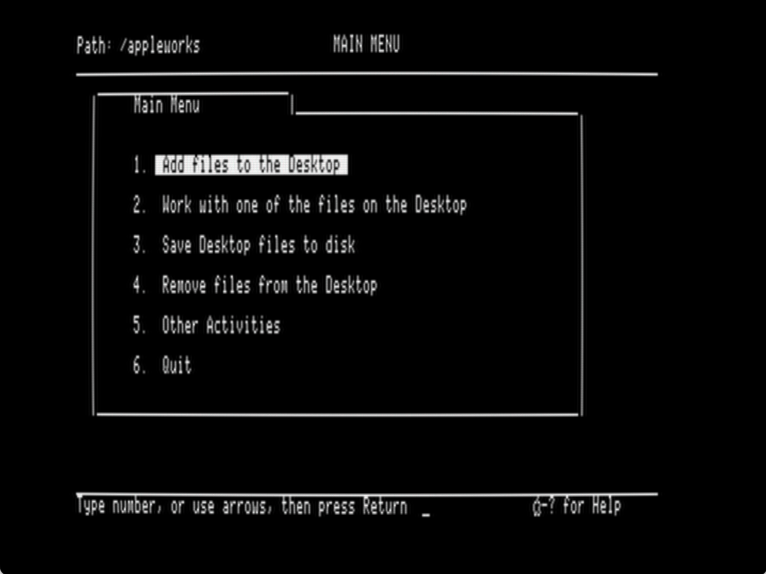 AppleWorks screenshot 2 of 3