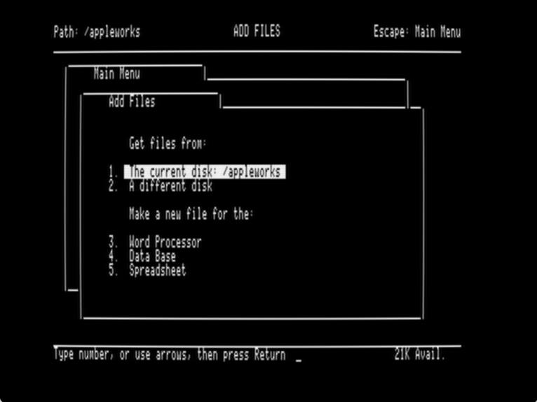 AppleWorks screenshot 3 of 3