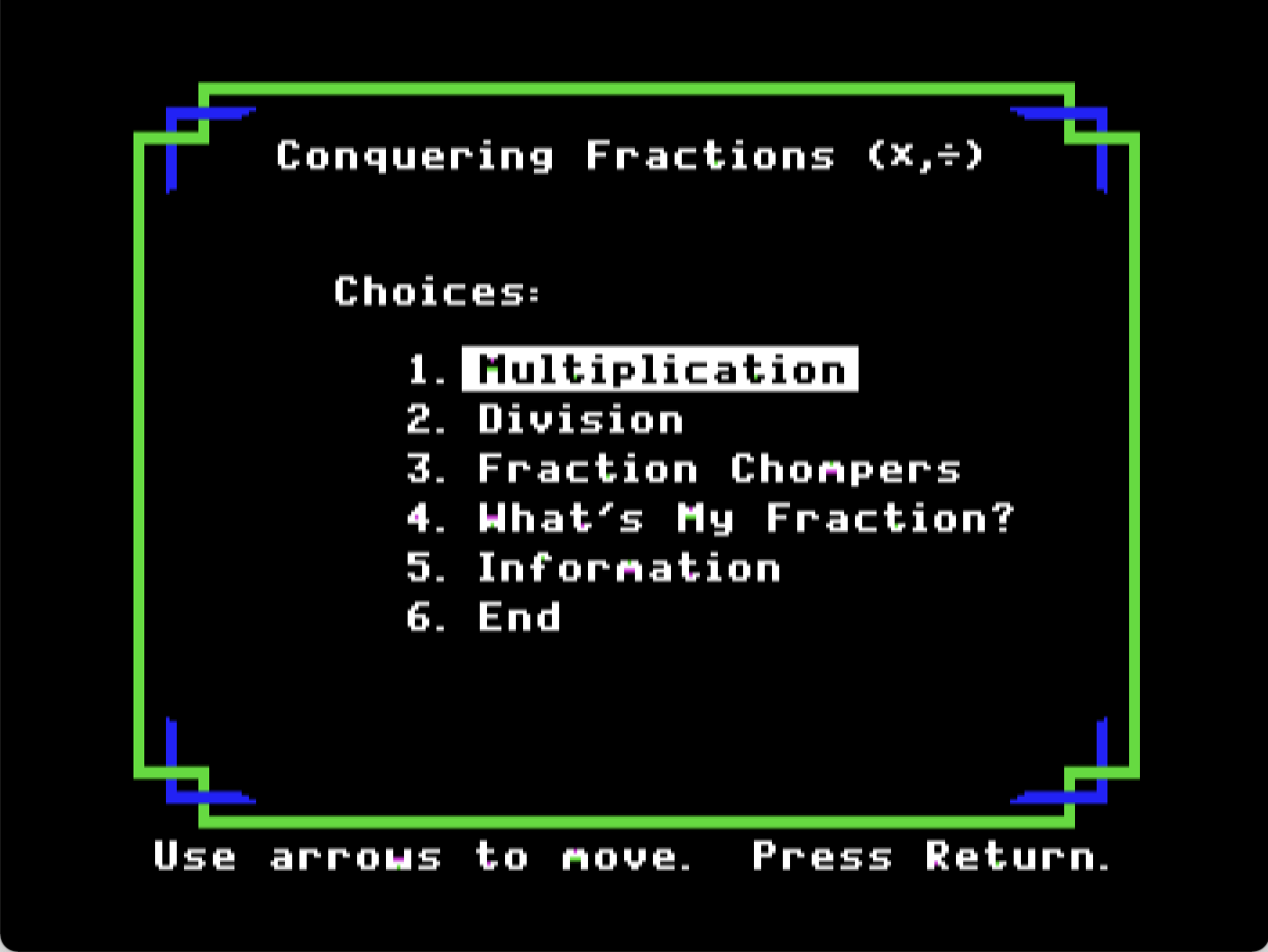Conquering Fractions (x, /) screenshot 1 of 4