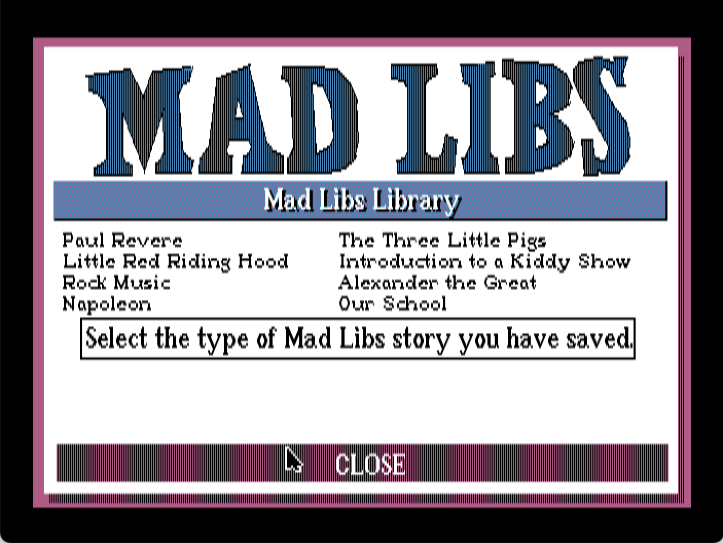 Mad Libs screenshot 2 of 3