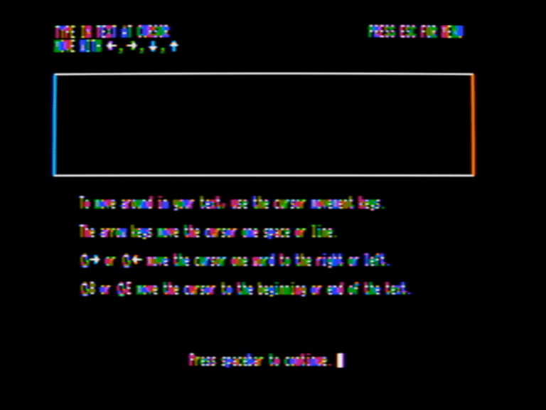 The Bank Street Writer Plus Tutorial screenshot 3 of 3
