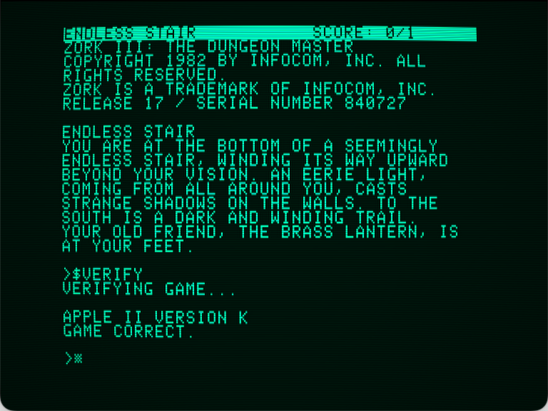Zork III: The Dungeon Master screenshot 2 of 3