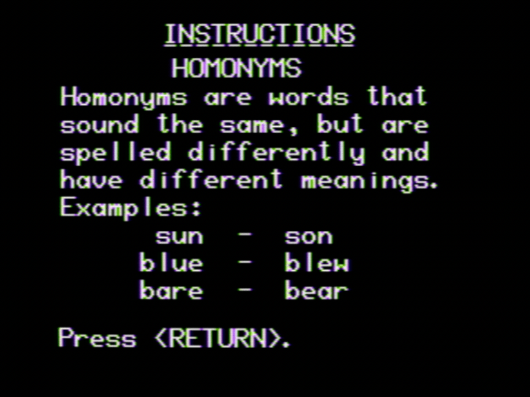 Homonyms screenshot 3 of 4