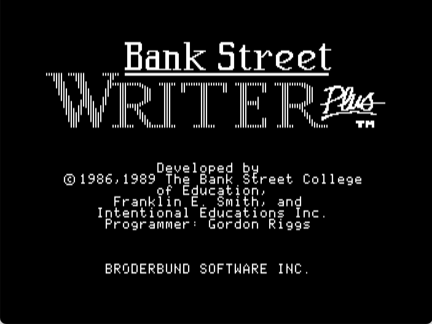 Bank Street Writer Plus screenshot 1 of 3
