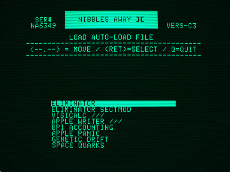 Nibbles Away ][ Auto-Load Files