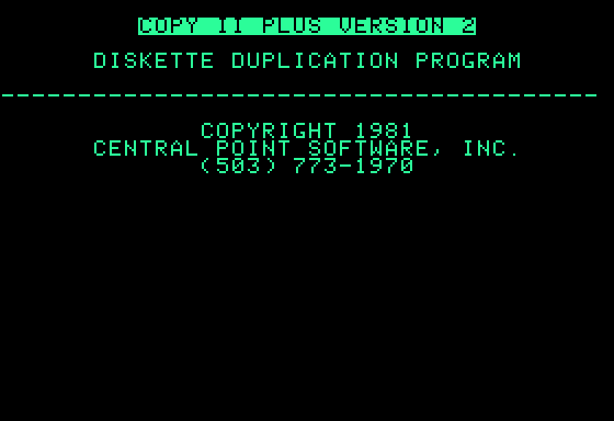Copy II Plus