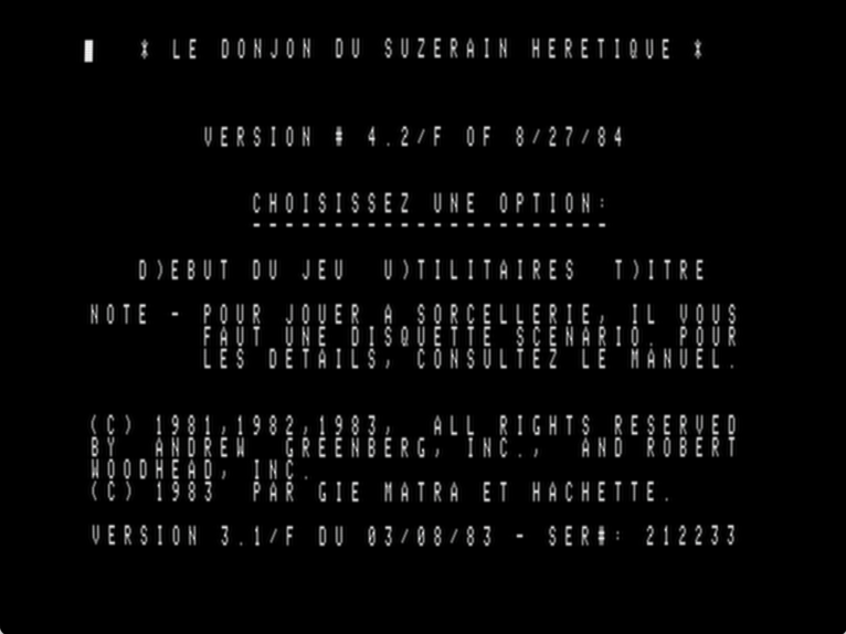 Sorcellerie I: Le Donjon du Suzerain Heretique screenshot 3 of 6