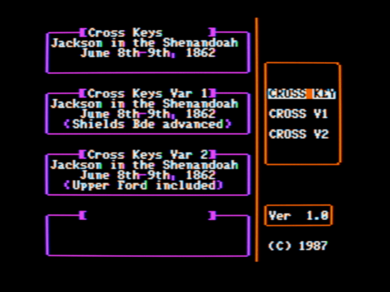 Decisive Battles Scenario Disk: Port Republic screenshot 1 of 3