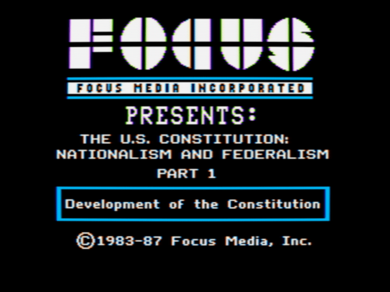 The U.S. Constitution: Nationalism and Federalism screenshot 1 of 3
