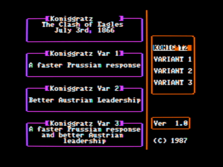 Decisive Battles Scenario Disk: Königgrätz screenshot 1 of 3