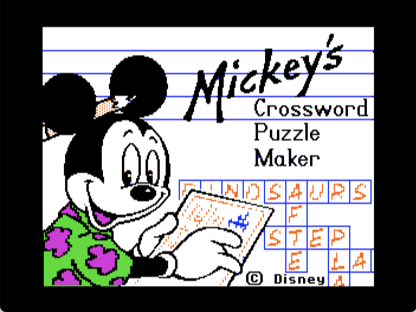 Mickey's Crossword Puzzle Maker screenshot 1 of 5