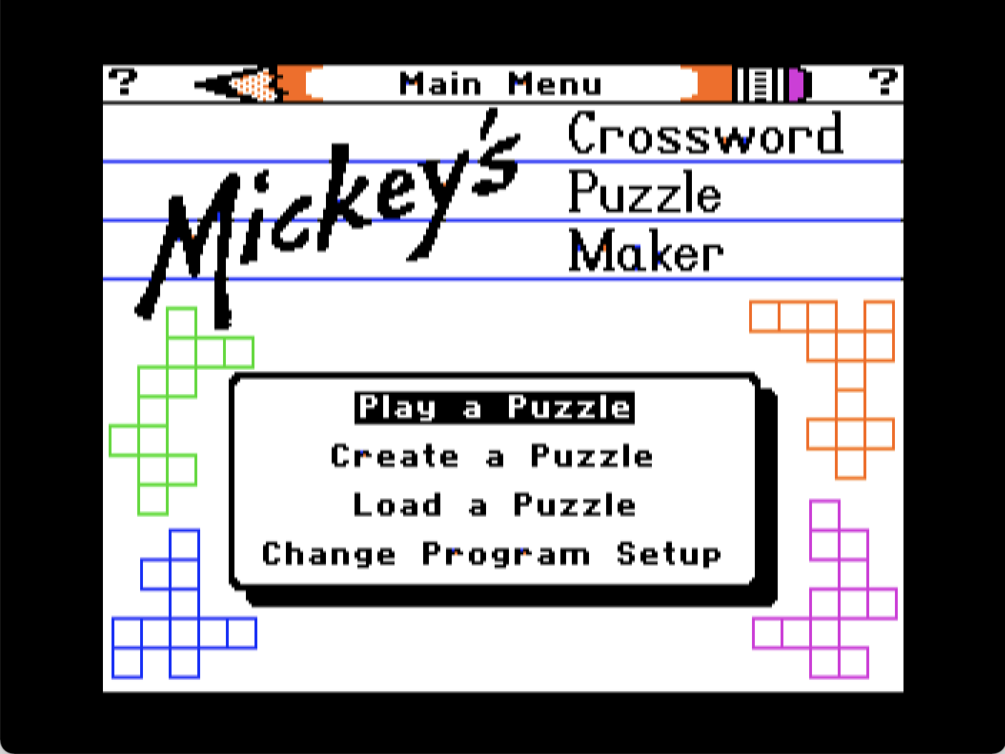 Mickey's Crossword Puzzle Maker screenshot 3 of 5