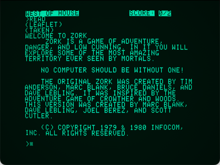Zork I: The Great Underground Empire screenshot 2 of 2