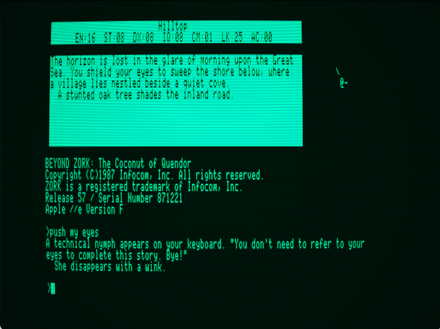 Beyond Zork screenshot 3 of 3